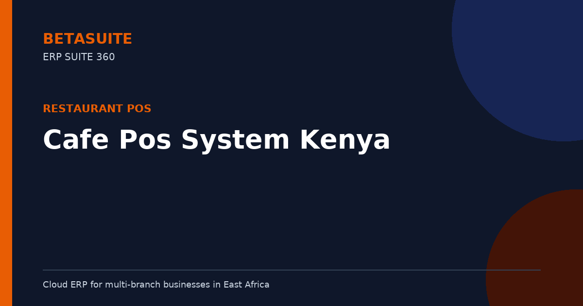 Cafe Pos System Kenya