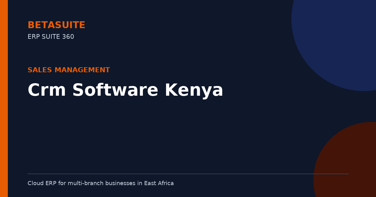 Crm Software Kenya