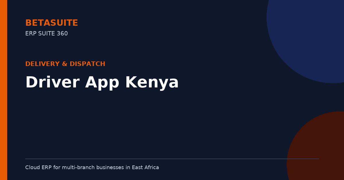 Driver App Kenya