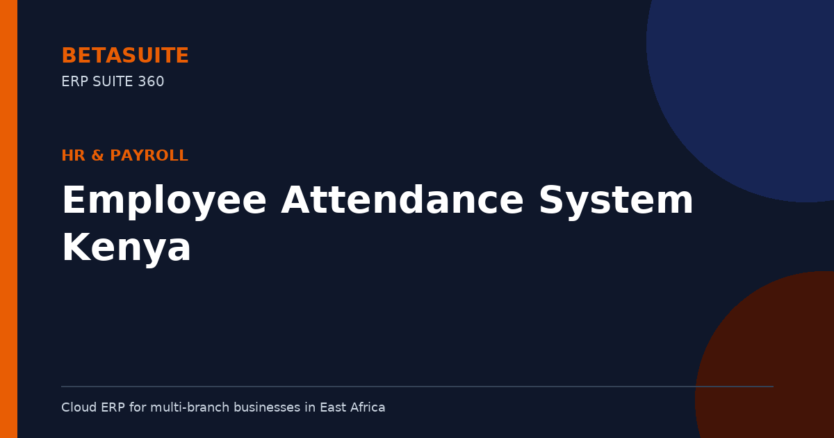 Employee Attendance System Kenya
