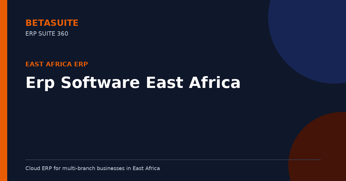 Erp Software East Africa