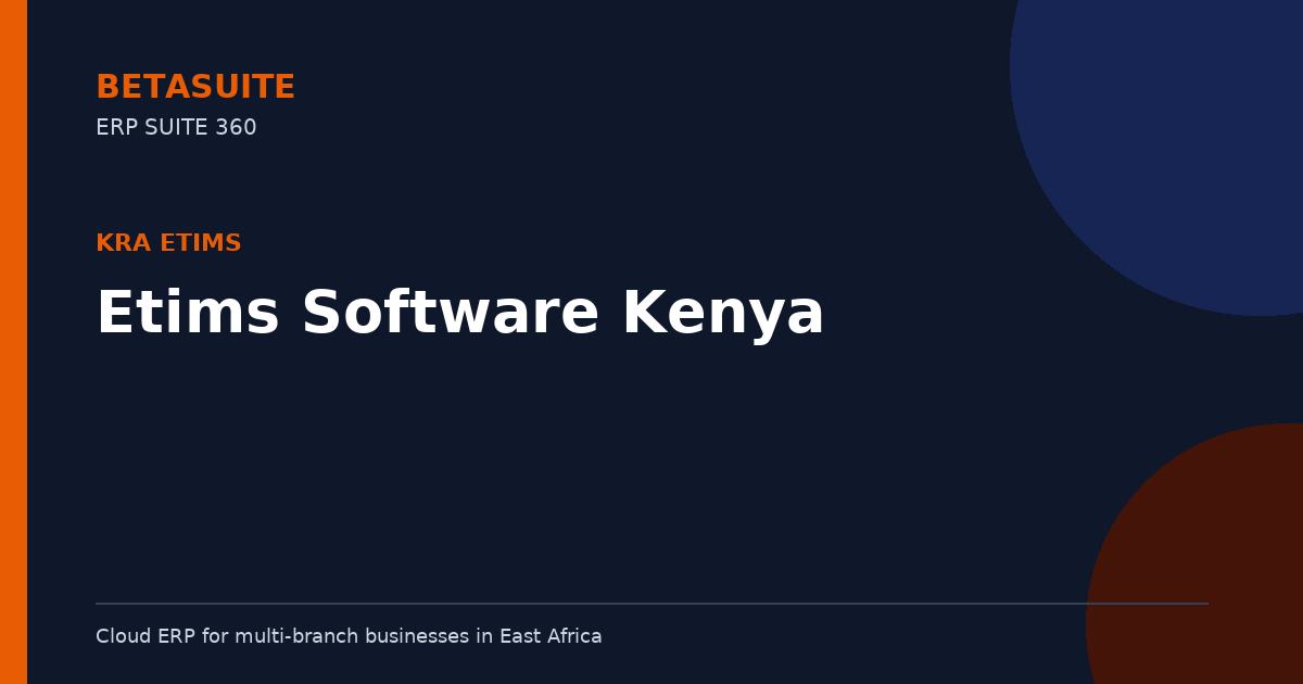 Etims Software Kenya