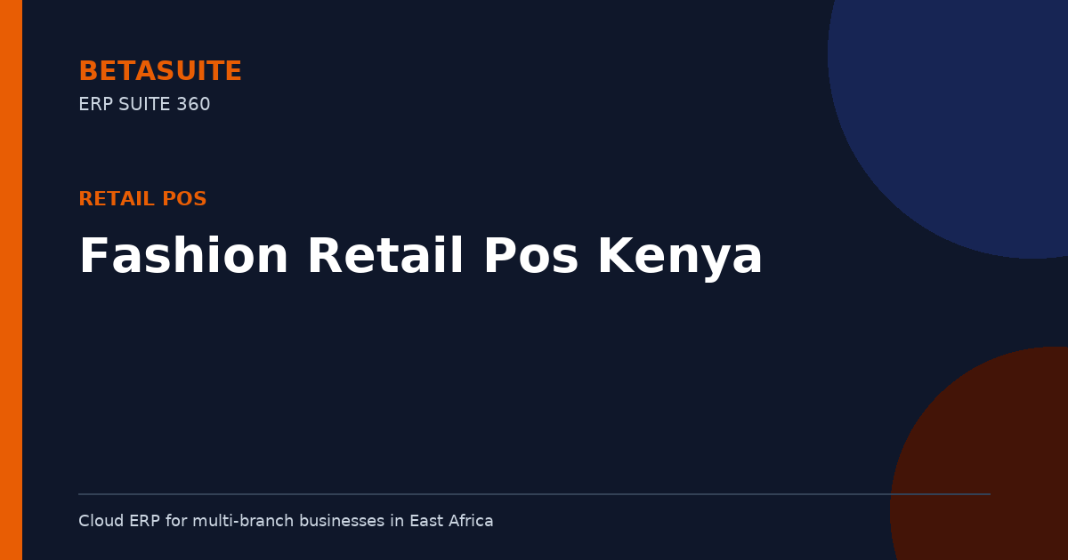Fashion Retail Pos Kenya