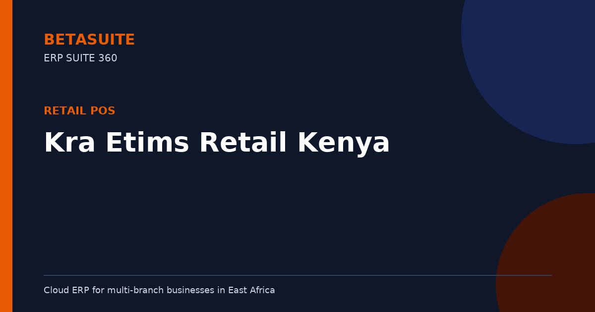 Kra Etims Retail Kenya