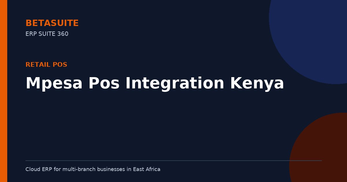 Mpesa Pos Integration Kenya