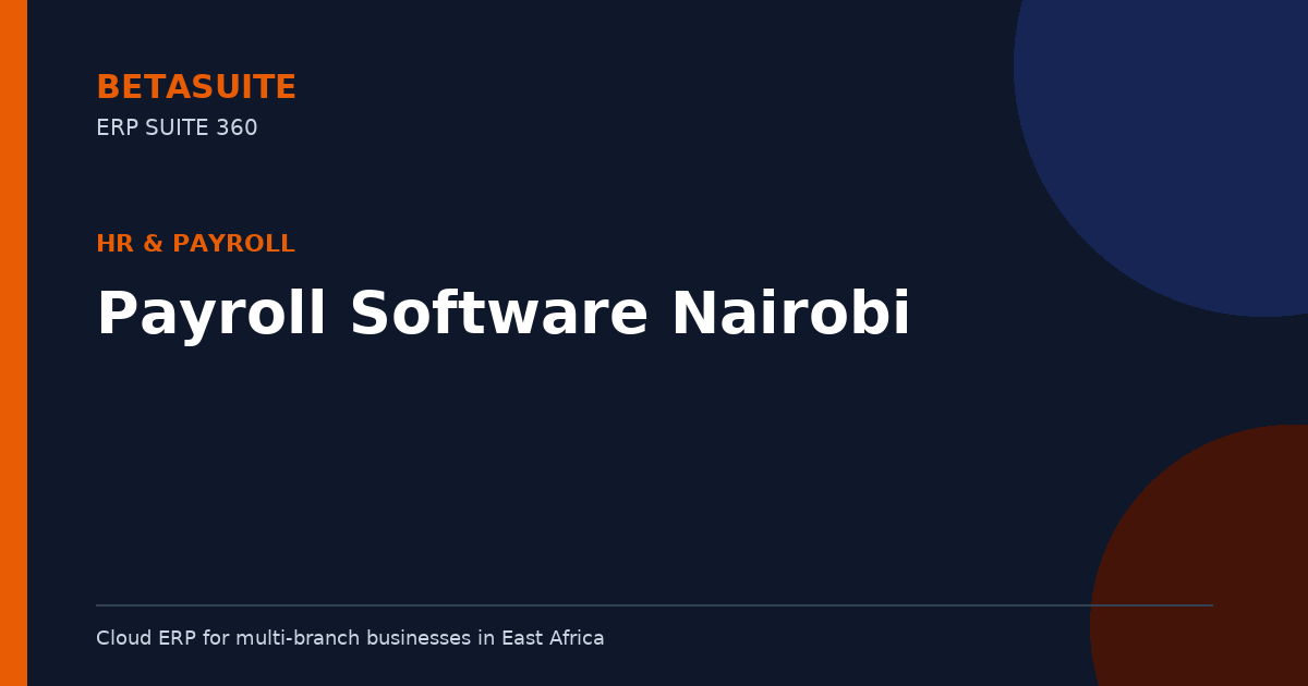 Payroll Software Nairobi