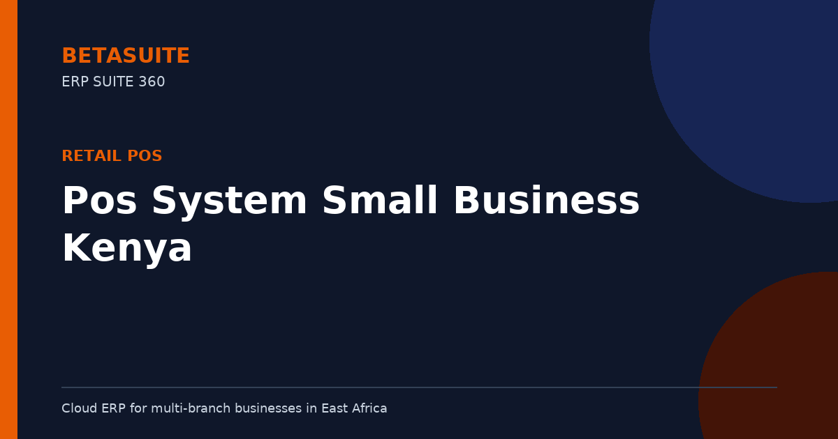 Pos System Small Business Kenya