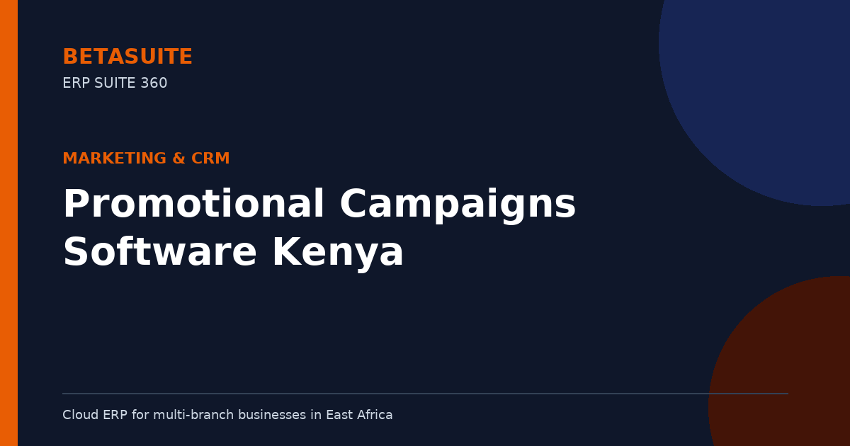Promotional Campaigns Software Kenya