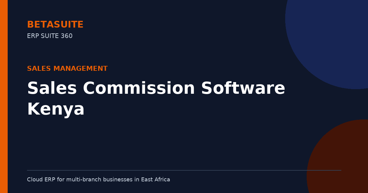 Sales Commission Software Kenya