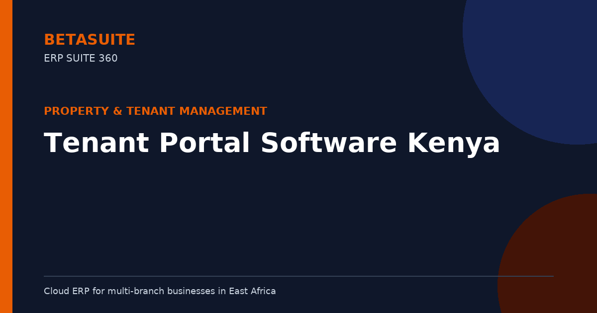 Tenant Portal Software Kenya